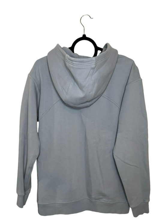 LULULEMON All Yours Chambray Large Logo Wordmark Hoodie Sweatshirt Size 8 - Picture 4 of 9